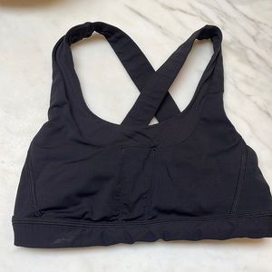 Lululemon black sports bra size 4
